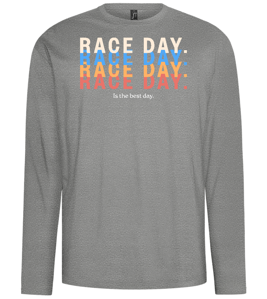 Best Day of the Week Design - Comfort men's long sleeve t-shirt_ORION GREY_front