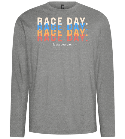 Best Day of the Week Design - Comfort men's long sleeve t-shirt_ORION GREY_front