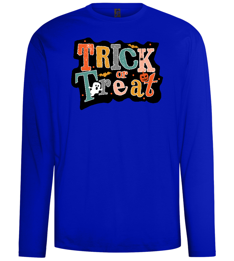 Spooky Trick or Treat Design - Comfort men's long sleeve t-shirt_OVERSEAS_front