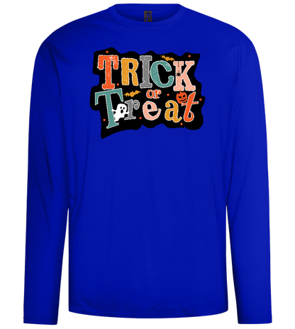 Spooky Trick or Treat Design - Comfort men's long sleeve t-shirt_OVERSEAS_front