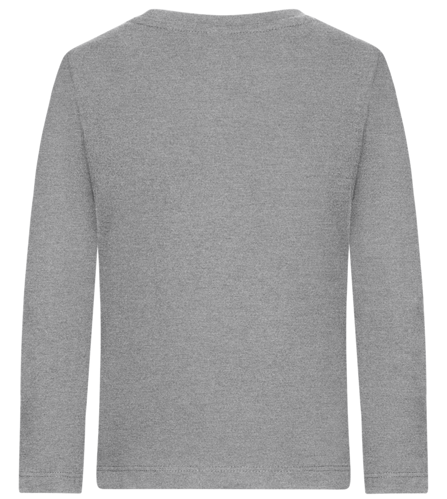 Keep Growing Design - Premium kids long sleeve t-shirt_ORION GREY_back