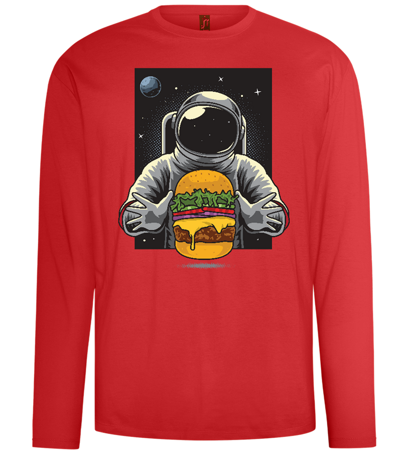 Astroburger Design - Comfort men's long sleeve t-shirt_RED_front