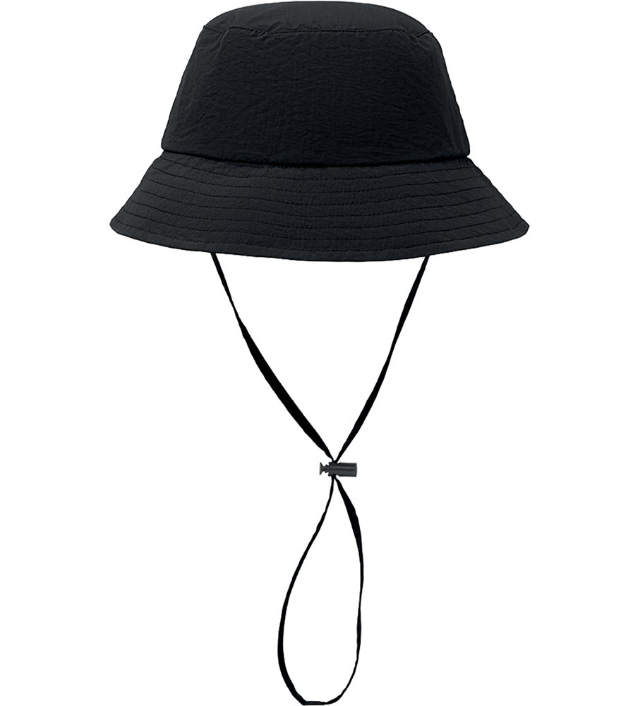 Outdoor Waterproof Bucket Hat_BLACK_front