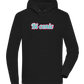 Bi-Conic Design - Premium unisex hoodie_BLACK_front