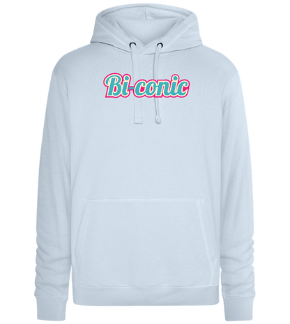 Bi-Conic Design - Premium unisex hoodie_CREAMY BLUE_front