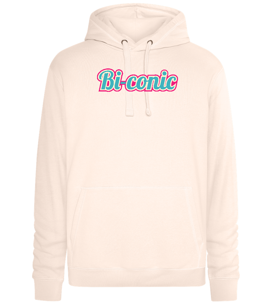 Bi-Conic Design - Premium unisex hoodie_LIGHT PEACH ROSE_front