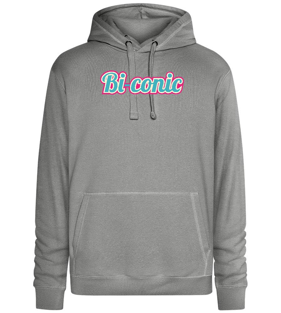 Bi-Conic Design - Premium unisex hoodie_ORION GREY II_front