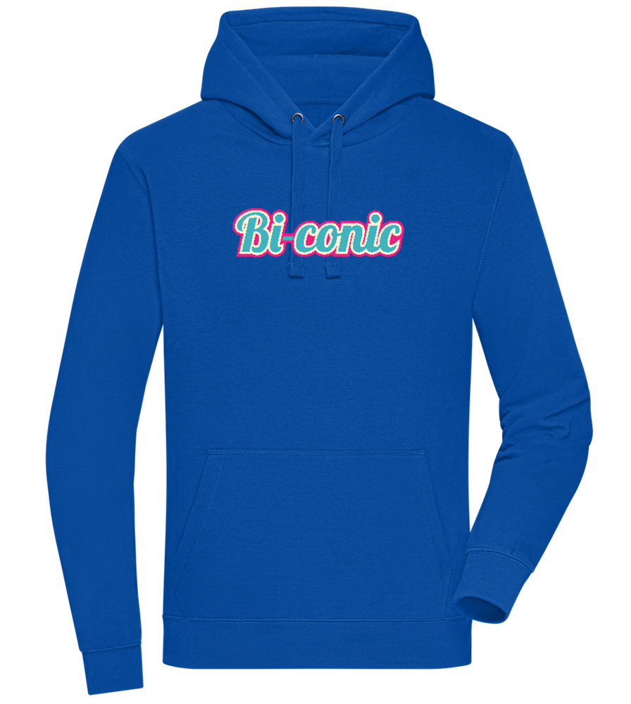 Bi-Conic Design - Premium unisex hoodie_ROYAL_front