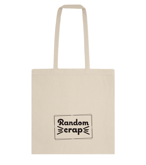 Some Random Crap Design - Essential cotton tote bag_BEIGE_front