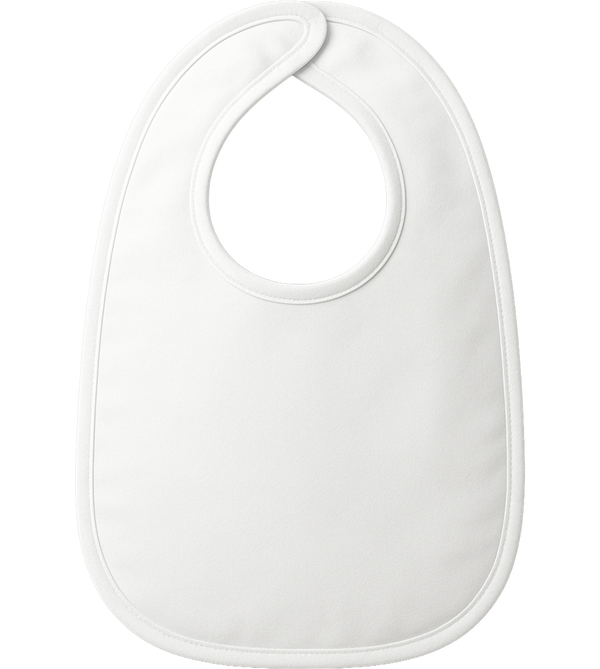 Cotton Baby Bib_WHITE_front