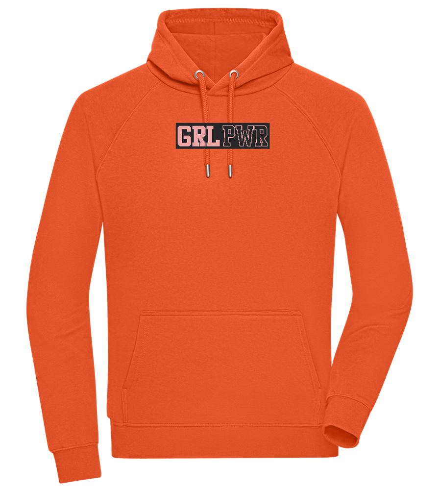 Girl Power 3 Design - Comfort unisex hoodie_BURNT ORANGE_front