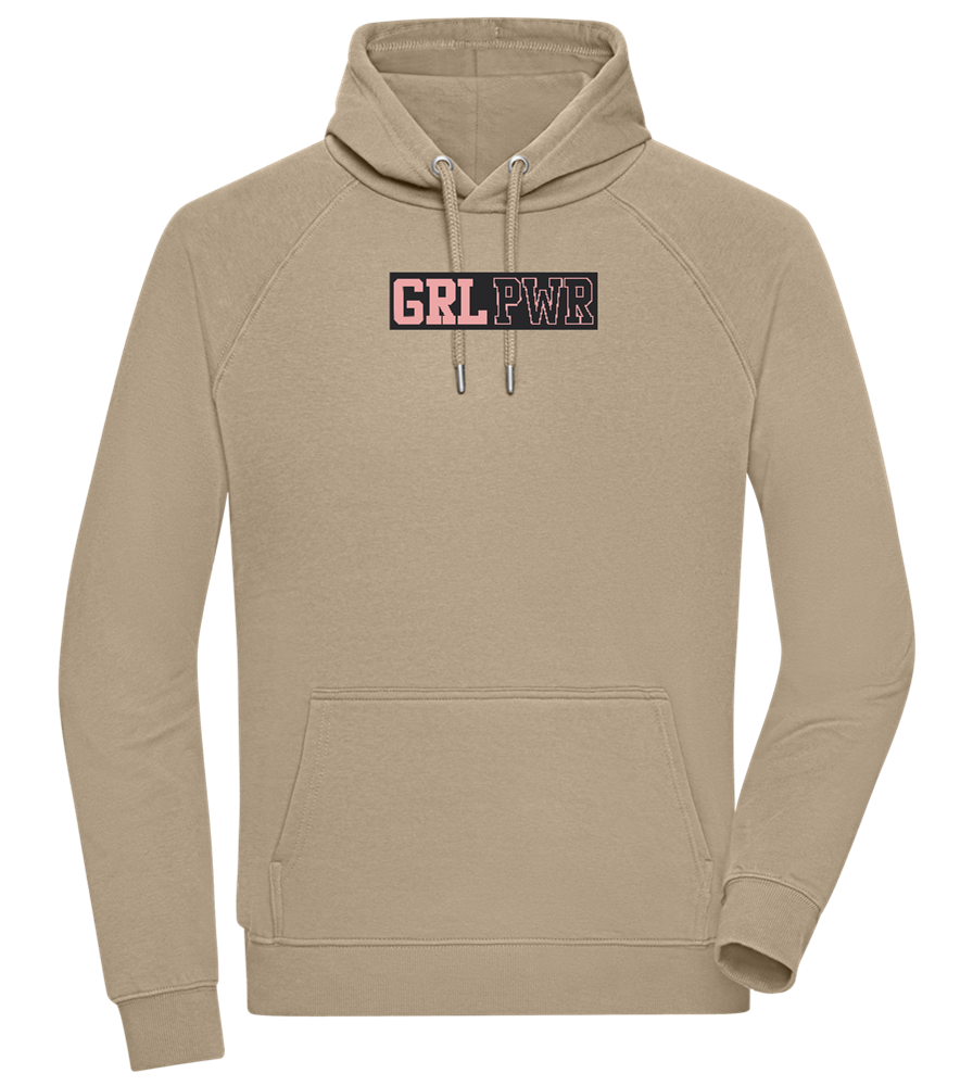 Girl Power 3 Design - Comfort unisex hoodie_KHAKI_front