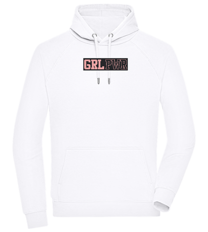 Girl Power 3 Design - Comfort unisex hoodie_WHITE_front