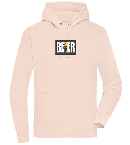 Beer Best Friend Design - Premium unisex hoodie_LIGHT PEACH ROSE_front