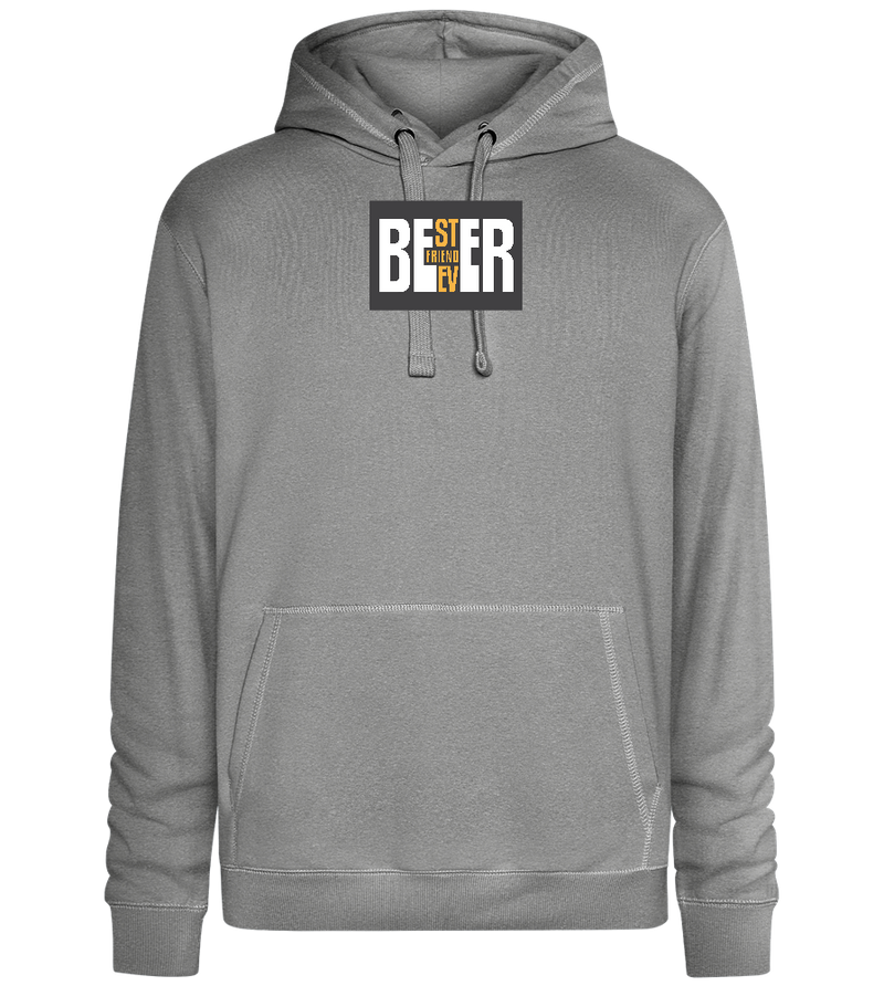 Beer Best Friend Design - Premium unisex hoodie_ORION GREY II_front