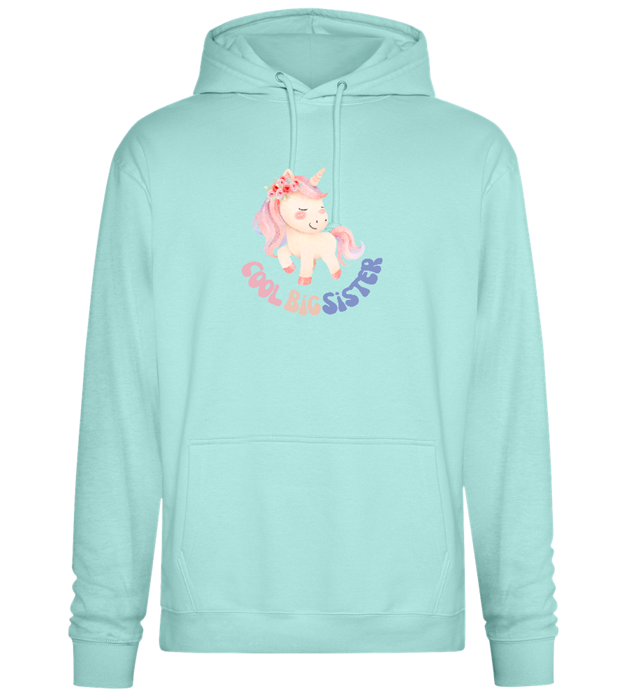 Cool Big Sister Unicorn Design - Premium Essential Unisex Hoodie_ARCTIC BLUE_front