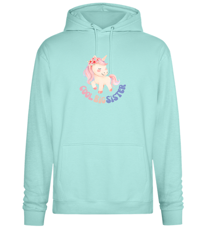 Cool Big Sister Unicorn Design - Premium Essential Unisex Hoodie_ARCTIC BLUE_front