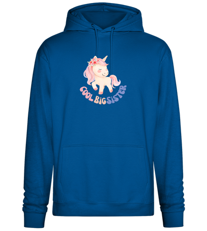 Cool Big Sister Unicorn Design - Premium Essential Unisex Hoodie_ROYAL_front