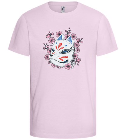 Catmask Sakura Design - Comfort kids fitted t-shirt_LIGHT PINK_front