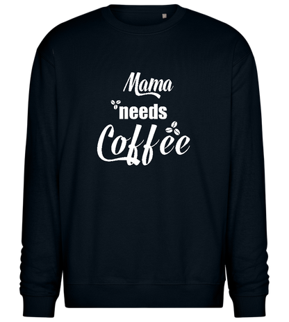 Needs Coffee Design - Comfort Essential Unisex Sweater_BLACK_front