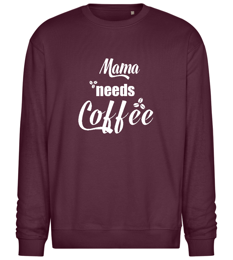 Needs Coffee Design - Comfort Essential Unisex Sweater_BORDEAUX_front