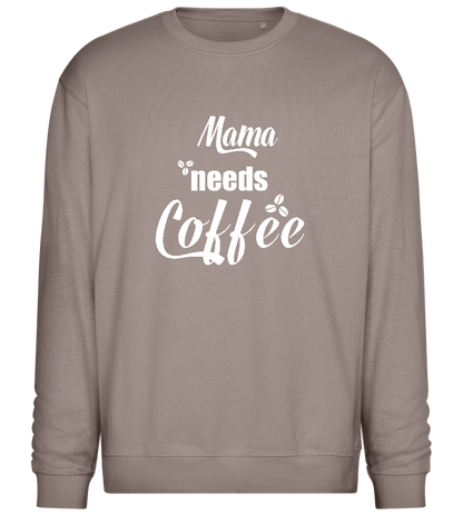 Needs Coffee Design - Comfort Essential Unisex Sweater_CHARCOAL CHIN_front