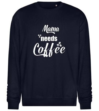 Needs Coffee Design - Comfort Essential Unisex Sweater_FRENCH NAVY_front