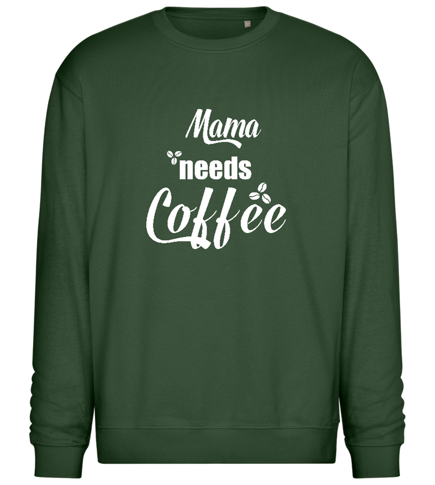 Needs Coffee Design - Comfort Essential Unisex Sweater_GREEN BOTTLE_front