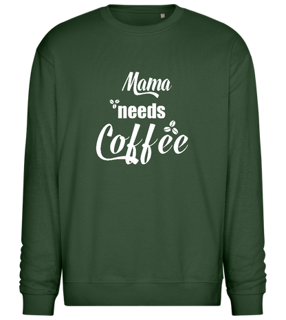 Needs Coffee Design - Comfort Essential Unisex Sweater_GREEN BOTTLE_front