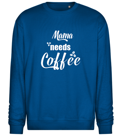 Needs Coffee Design - Comfort Essential Unisex Sweater_ROYAL_front