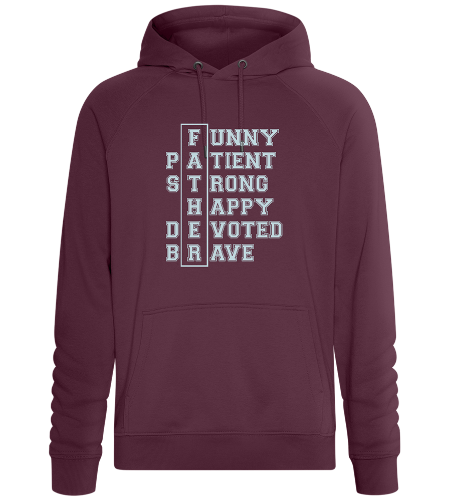 Meaning of Father Design - Comfort unisex hoodie_BORDEAUX_front