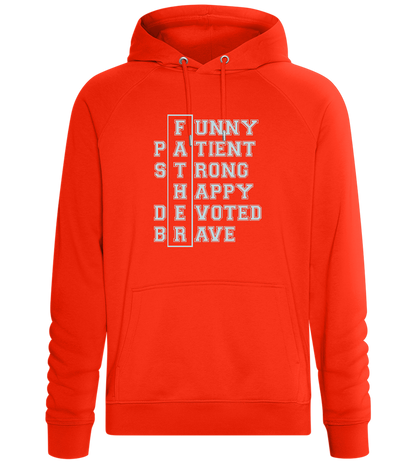 Meaning of Father Design - Comfort unisex hoodie_BURNT ORANGE_front