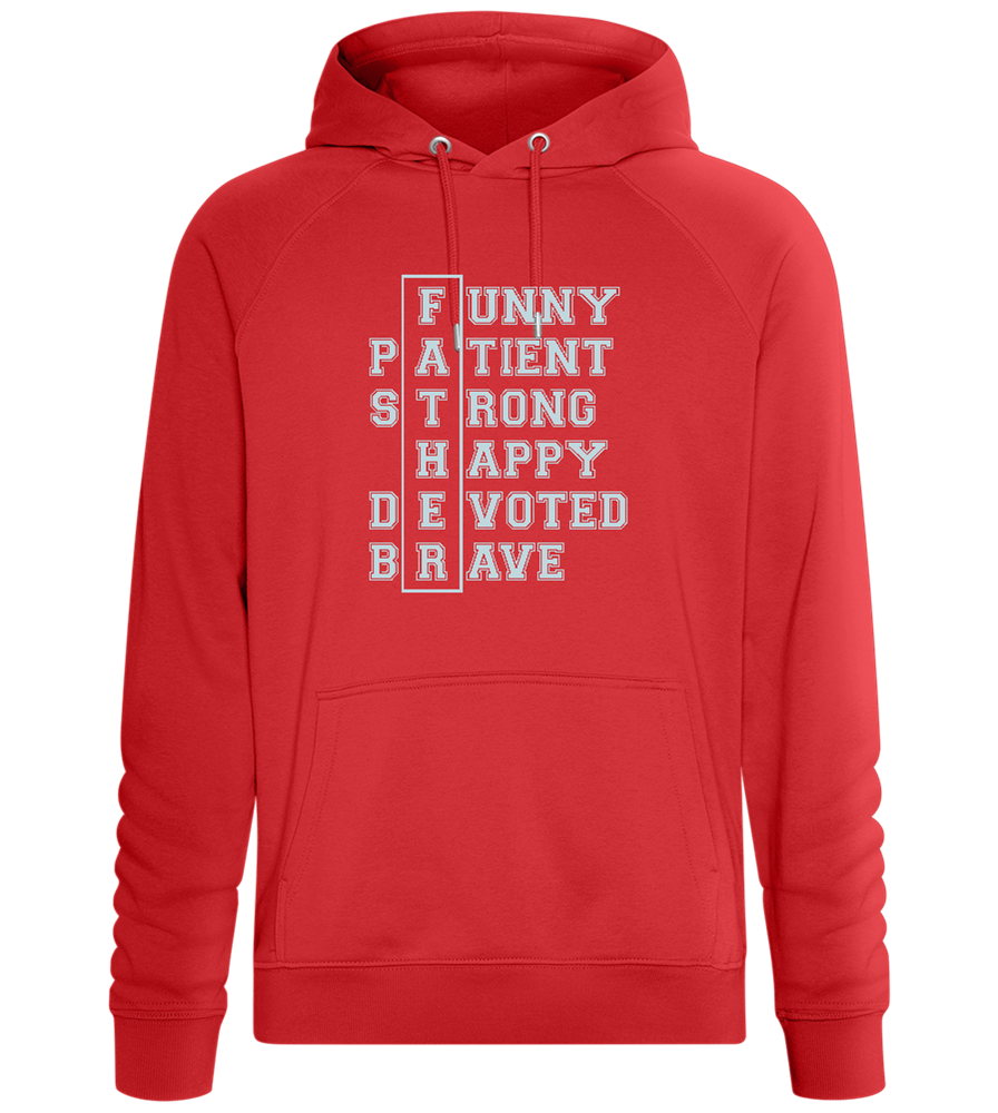 Meaning of Father Design - Comfort unisex hoodie_RED_front