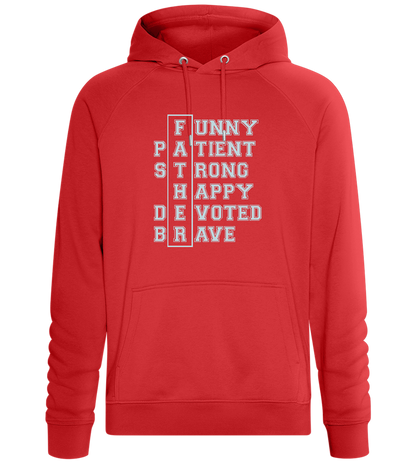 Meaning of Father Design - Comfort unisex hoodie_RED_front