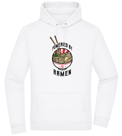 Powered by Ramen Design - Premium Essential Unisex Hoodie_WHITE_front