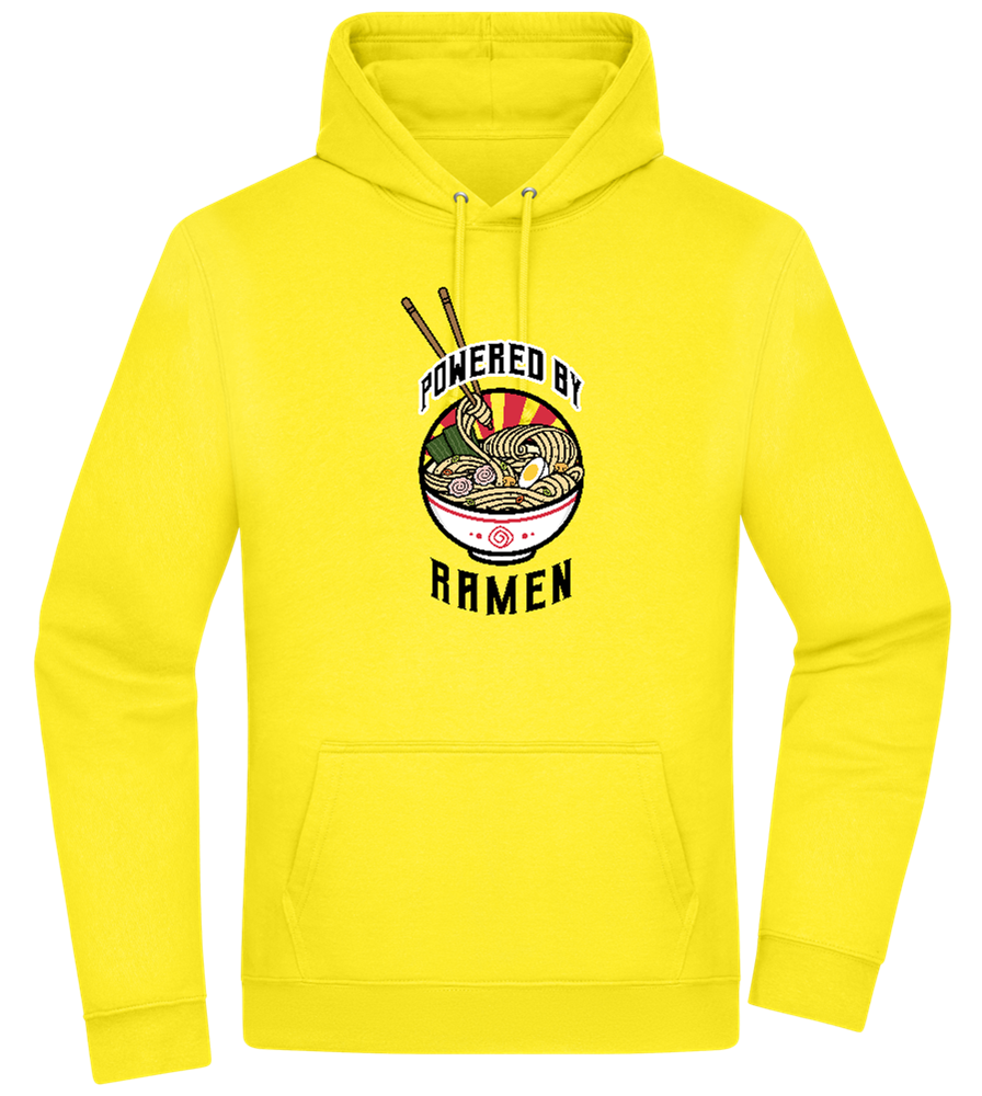 Powered by Ramen Design - Premium Essential Unisex Hoodie_YELLOW_front