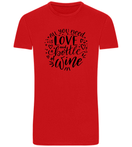 Love And Wine Design - Basic Unisex T-Shirt