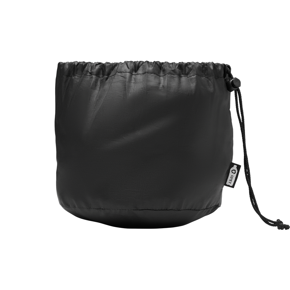 Travel Pillow with Polyester Bag_GREY_front