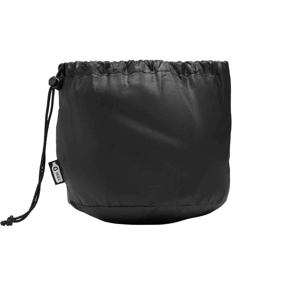 Travel Pillow with Polyester Bag_GREY_back