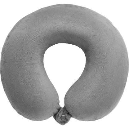 Travel Pillow with Polyester Bag_GREY_left