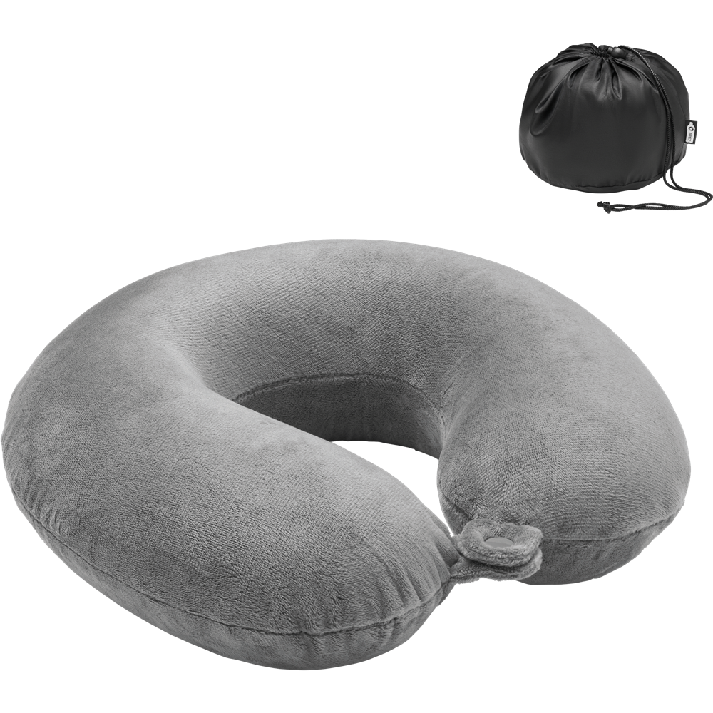 Travel Pillow with Polyester Bag_GREY_DETAILEDIMAGE_front_2