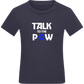 Talk to the Paw Design - Comfort kids fitted t-shirt_FRENCH NAVY_front