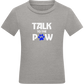 Talk to the Paw Design - Comfort kids fitted t-shirt_ORION GREY_front