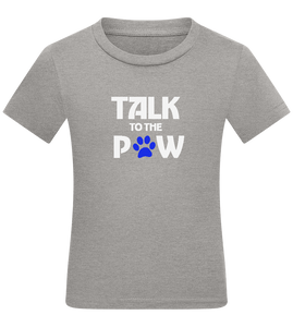 Talk to the Paw Design - Comfort kids fitted t-shirt