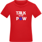 Talk to the Paw Design - Comfort kids fitted t-shirt_RED_front