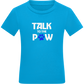 Talk to the Paw Design - Comfort kids fitted t-shirt_TURQUOISE_front