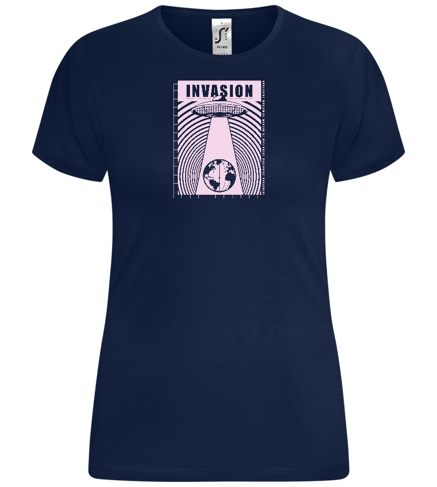 Invade Earth Design - Comfort women's t-shirt_MARINE_front