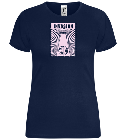 Invade Earth Design - Comfort women's t-shirt_MARINE_front