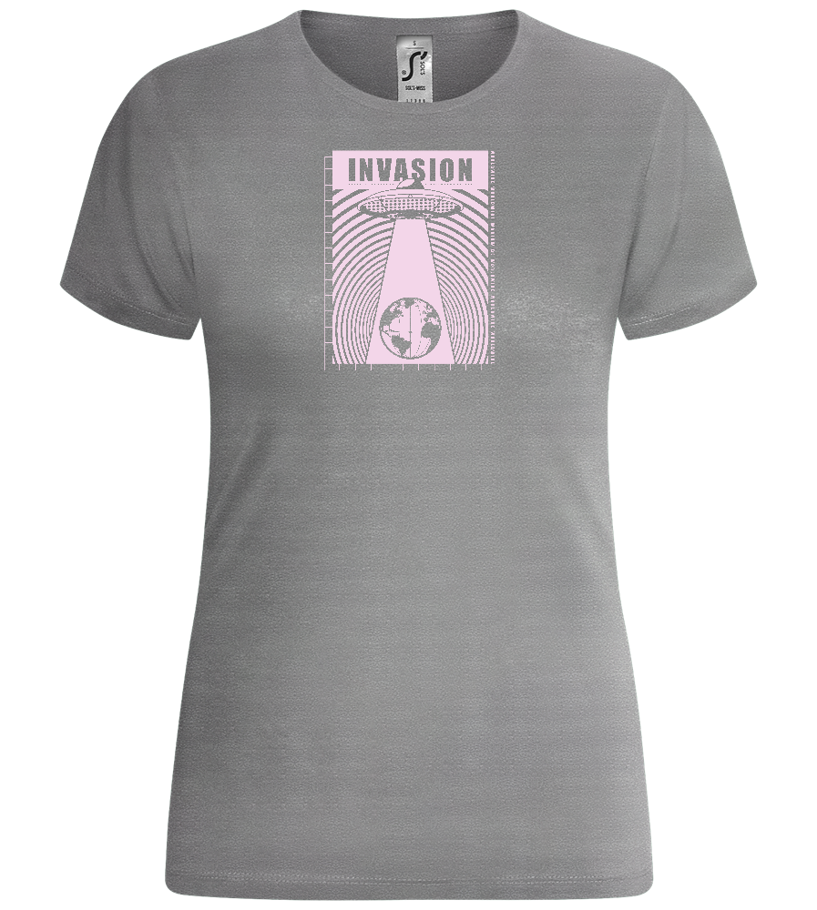 Invade Earth Design - Comfort women's t-shirt_ORION GREY_front