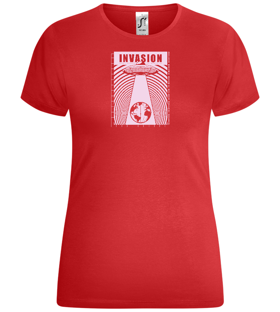 Invade Earth Design - Comfort women's t-shirt_RED_front